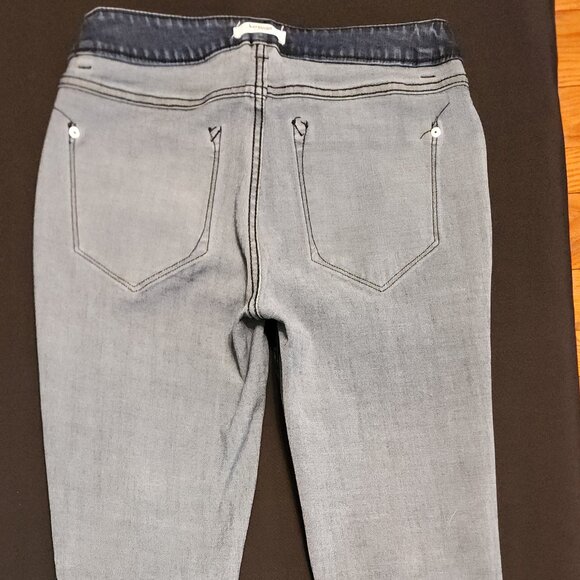 Kensie Blue Jeans Size 6/28 Skinny Ankle Faux Pearl & Rhinestone Design - Picture 6 of 16